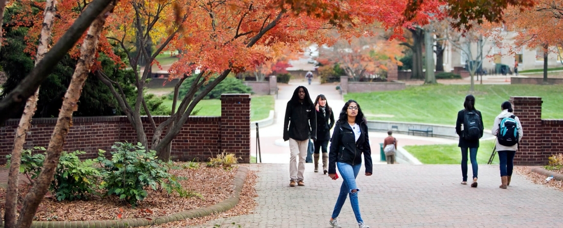 Students on campus