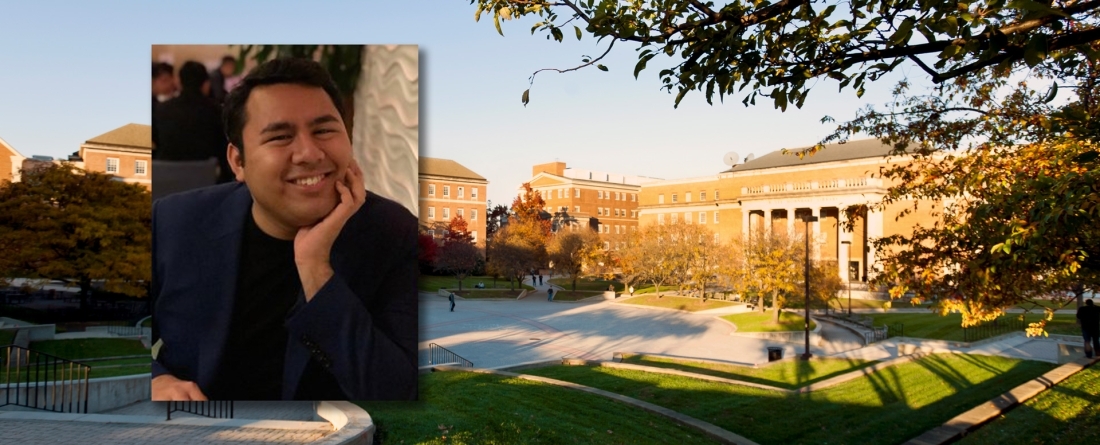 Image of Vazquez over Hornbake Plaza