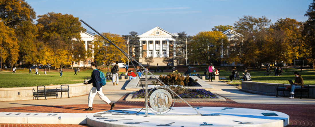 Mckeldin Mall on a calm fall day