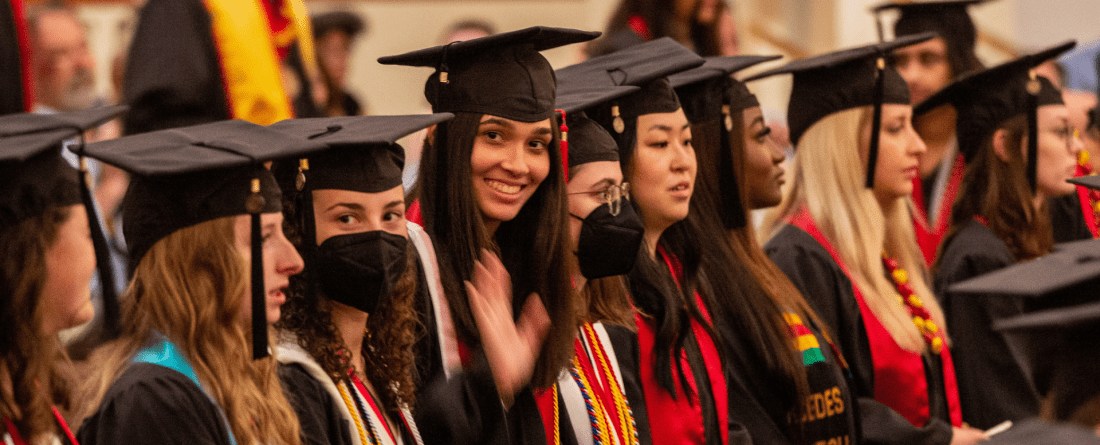 Grads at Commencement