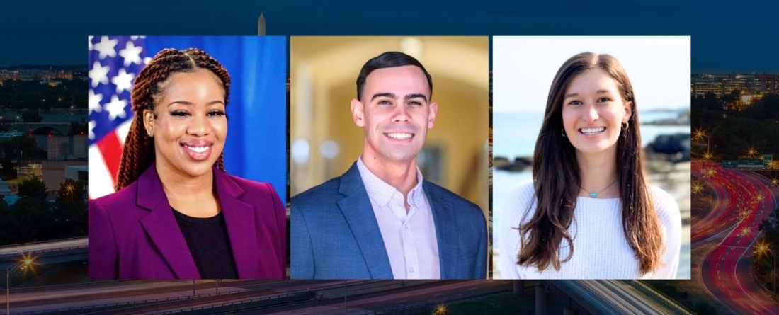 header of Yolanda Nosakhare, Javier De Leon and Laura Fairman against DC backdrop