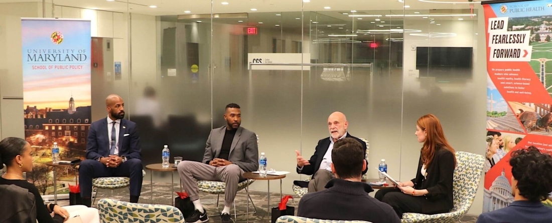 image of speakers during gun violence panel