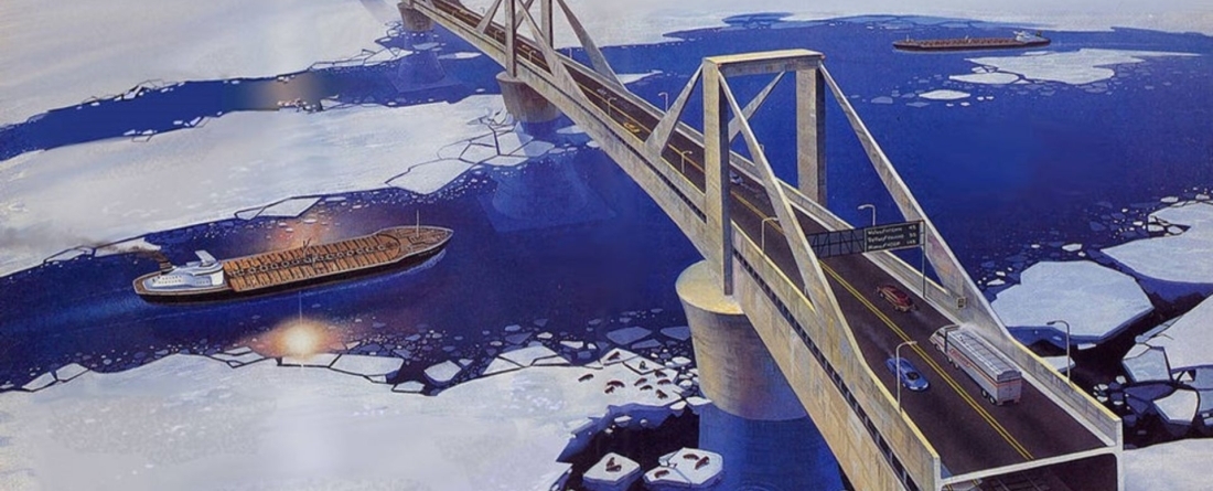 Imagery of bridge from the Popular Mechanics article. 