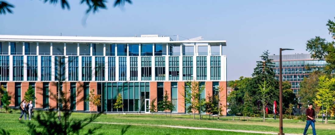 Thurgood Marshall Hall from Chapel Field