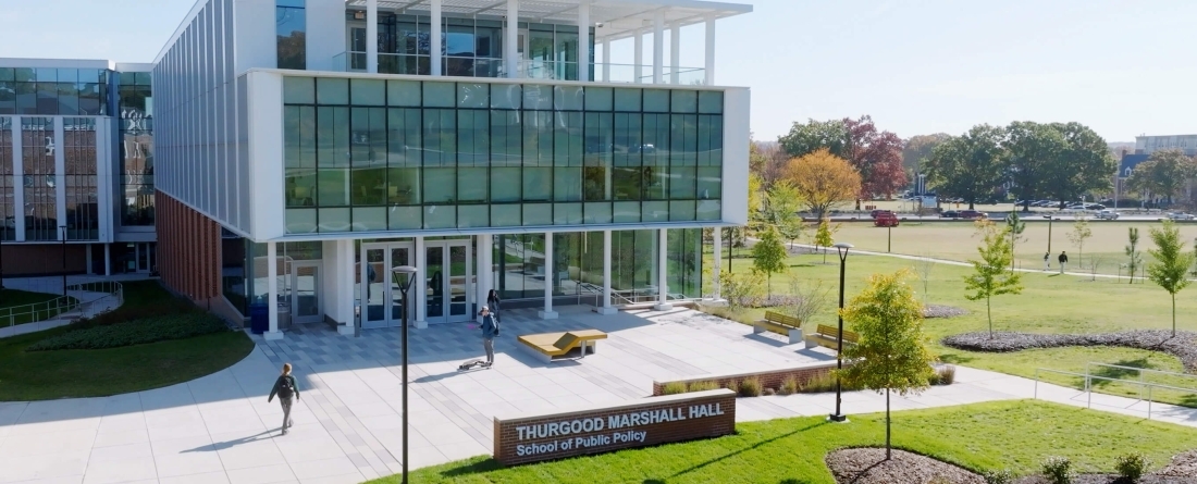 Thurgood Marshall Hall, west entrance