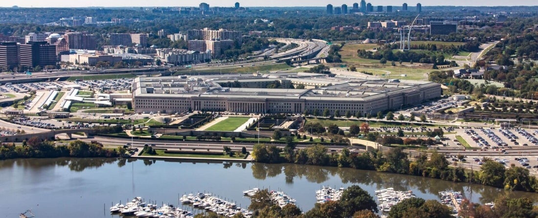 aerial image of the Pentagon 