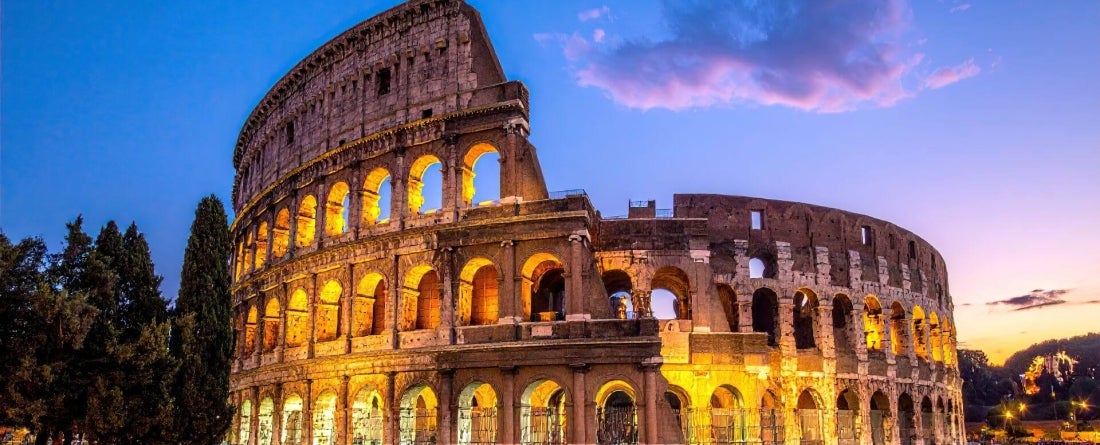 image of the Colosseum in Rome, Italy