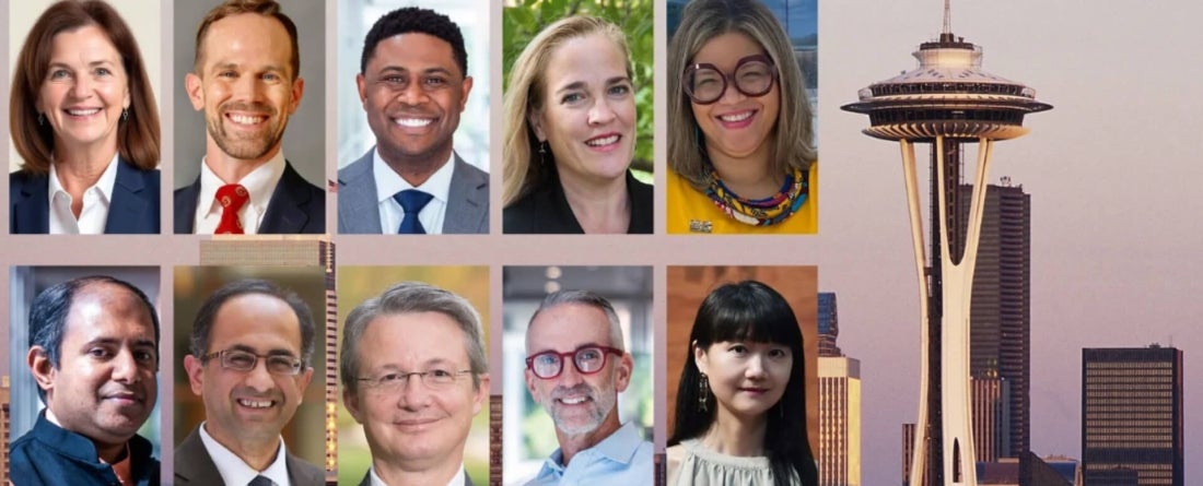 headshots of Meg Brindle, James Stillwell, Cullen Merritt, Angela Bies, Brandi Slaughter, Mel George, Anand Patwardhan, Steve Fetter, Bryan Kempton and Lucy Qiu